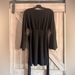 Veronica M Classic Black Long Sleeve Dress